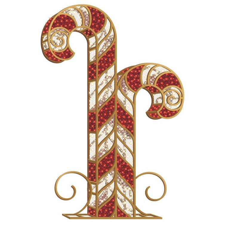 11 Foot 3D Candy Cane