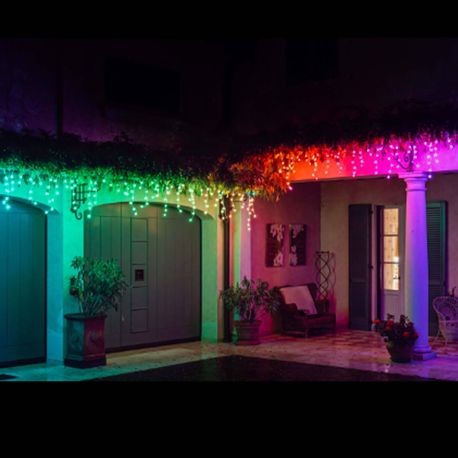 Twinkly Pro RGB Capsule Icicle Lights with Clear Wire