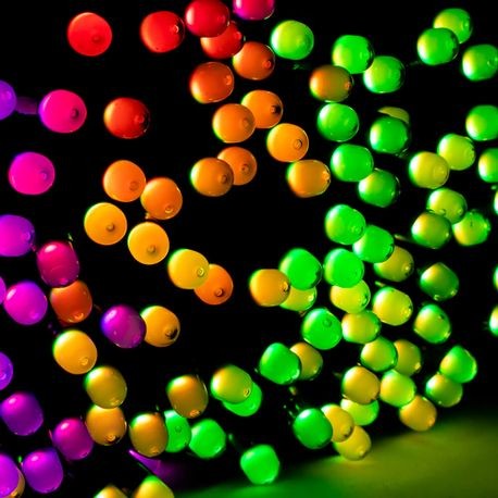 Twinkly Pro RGB Capsule Curtain with Black Wire