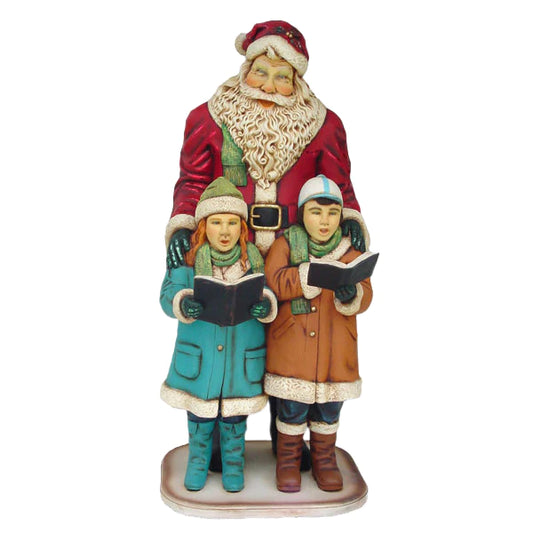 Santa Claus With Children Life Size
