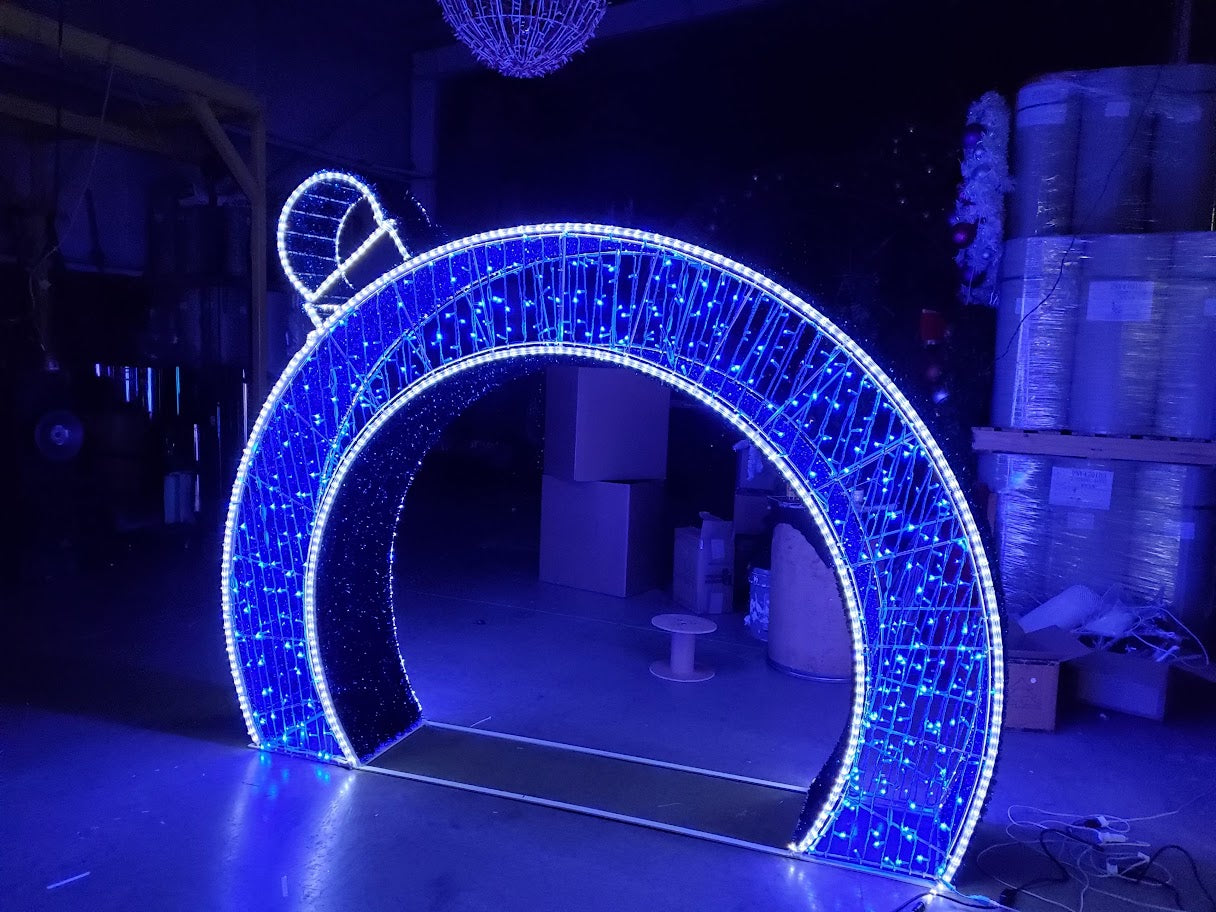 Blue Tilted Ornament