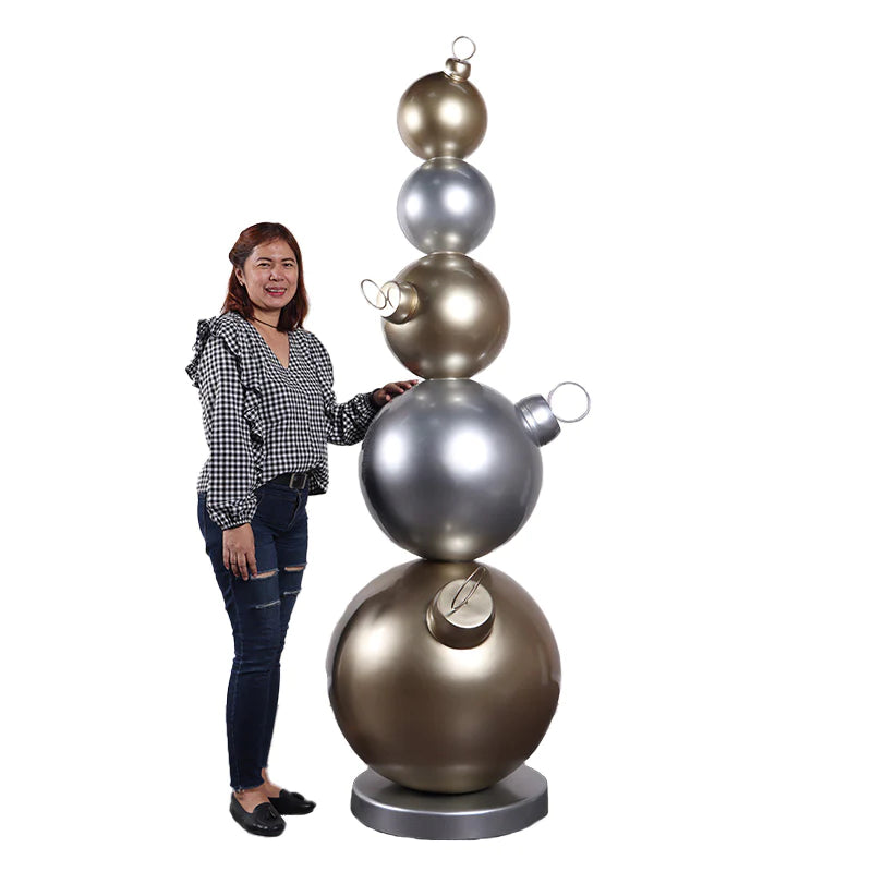 Stacked Christmas Ornaments