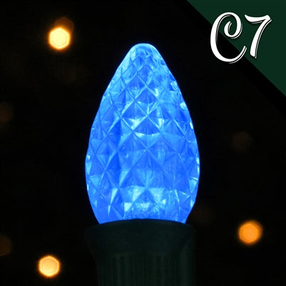 Blue C7 LED Christmas LED bulb shining bright