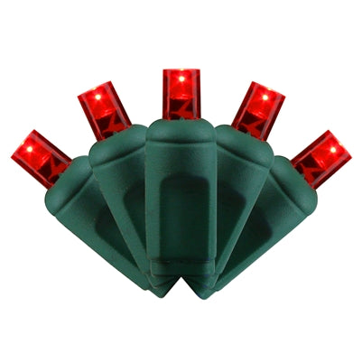RED COAXIAL LED 50 LIGHT 5MM BALLED (QTY 12)