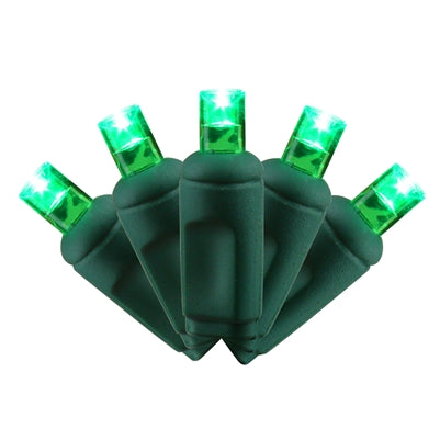 GREEN COAXIAL LED 70 LIGHT 5MM BALLED (QTY 12)
