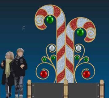 Candy Canes with Ornamentation
