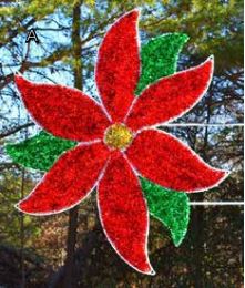 Classic Poinsettia Pole Mount