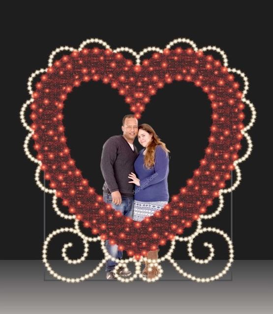 Flat Valentine Photo Frame