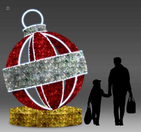 Giant Sky Ornament with Garland Base