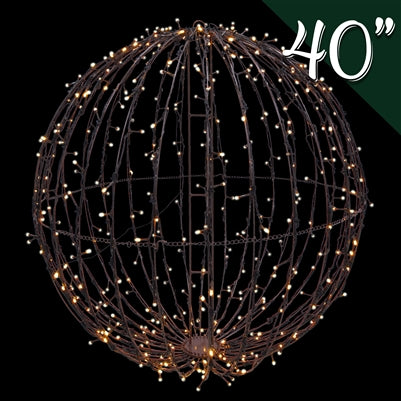 WARM WHITE LED 40" 3D FOLDABLE SPHERE