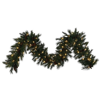 LED Mixed Noble Garland 9' x 14" - Warm White