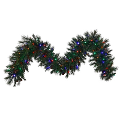LED Mixed Noble Garland 9' x 14" - Multi