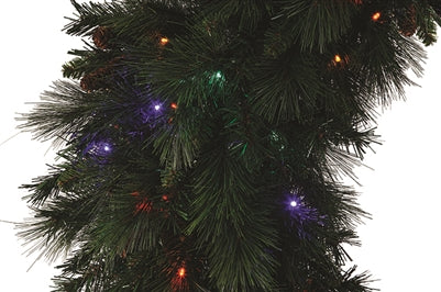 LED Mixed Noble Wreath 48" - Multi