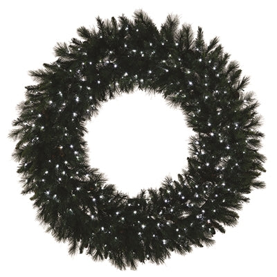 LED Mixed Noble Wreath 5' - Pure White
