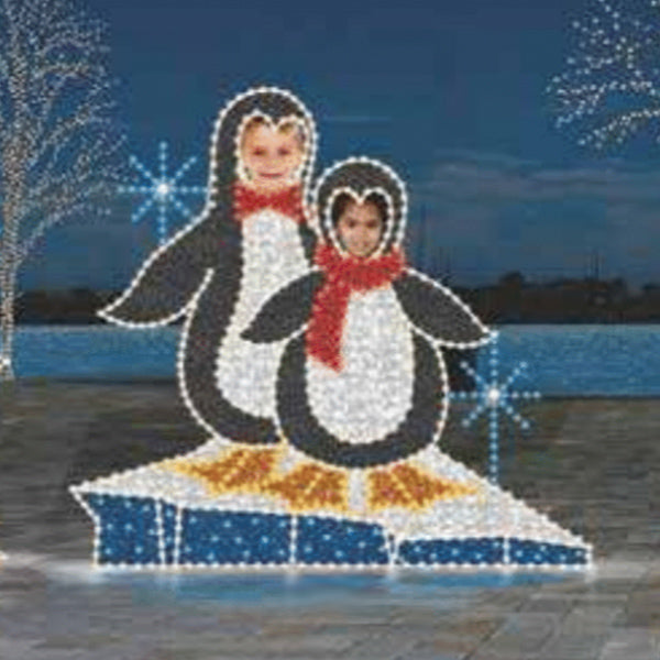 Penguin Double Lookthrough On Iceberg