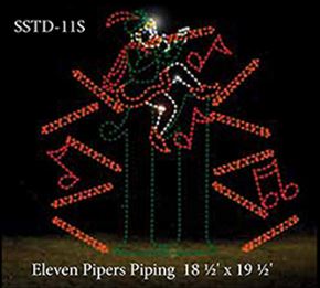 Eleven Pipers Piping