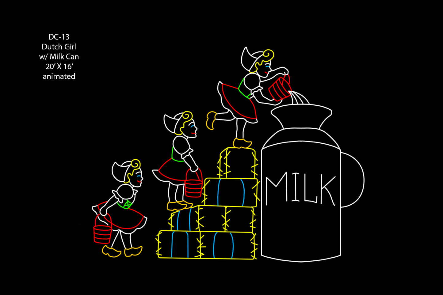 Dutch Girl With Milk Can