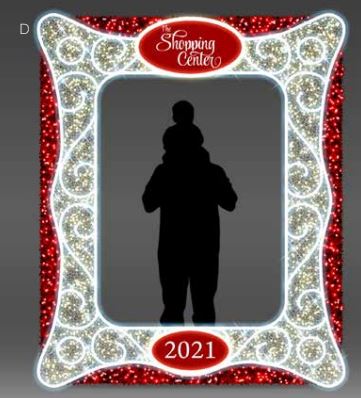 "Alphonse" Nouveau Photo Op Frame