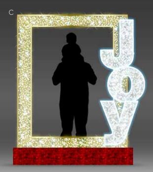 'Joy" Picture Frame Photo Op