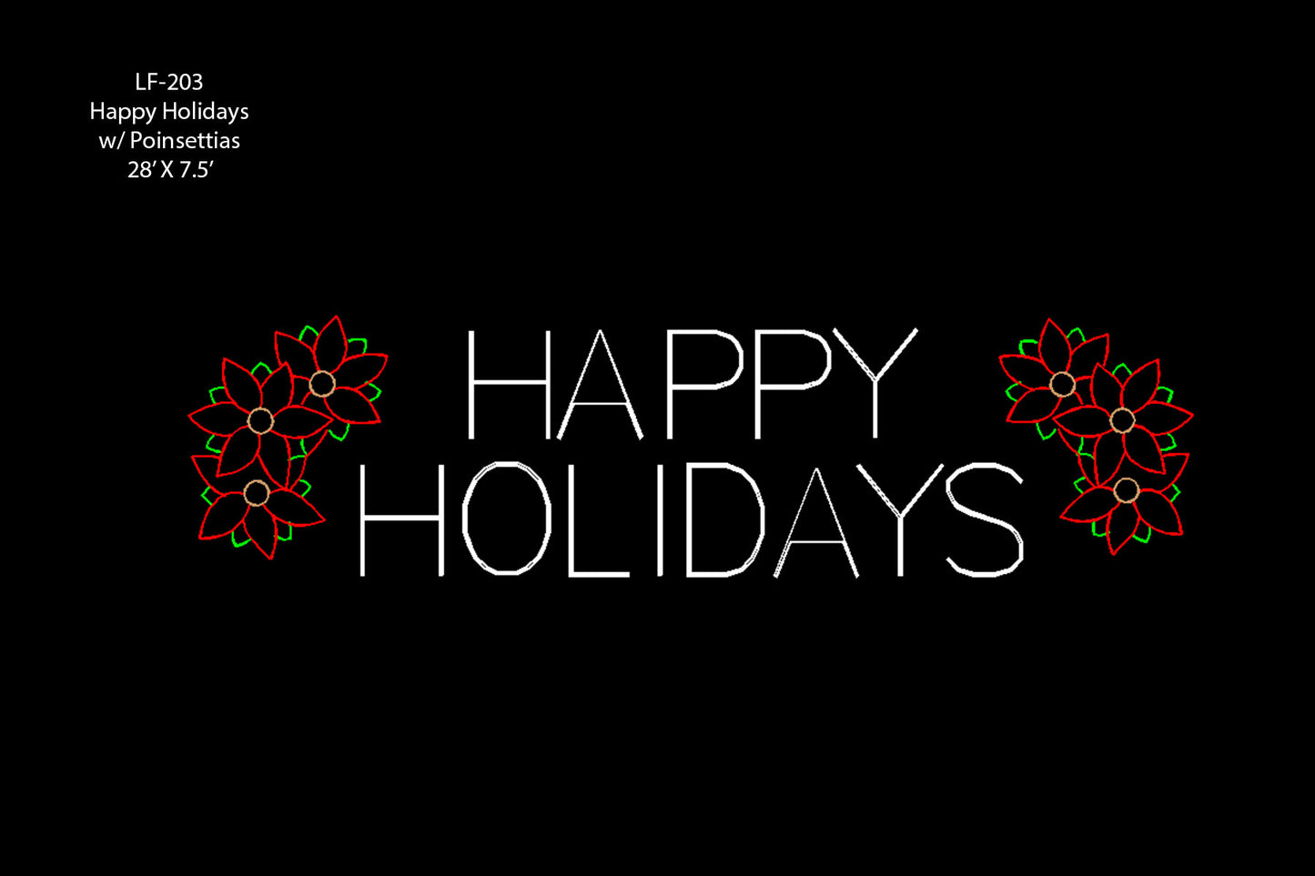 Happy Holidays With Poinsettias