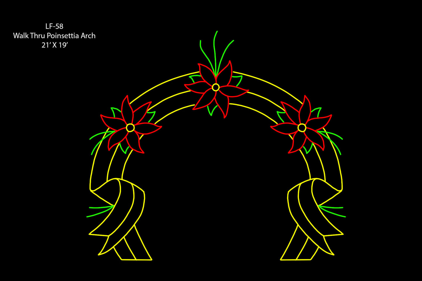 Walk Through Poinsettia Arch