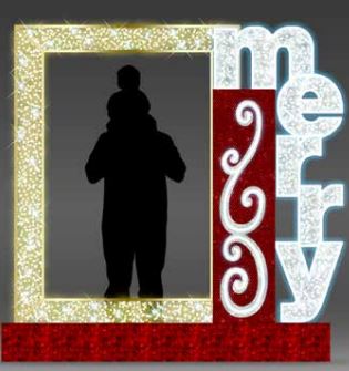 'merry" Picture Frame Photo Op