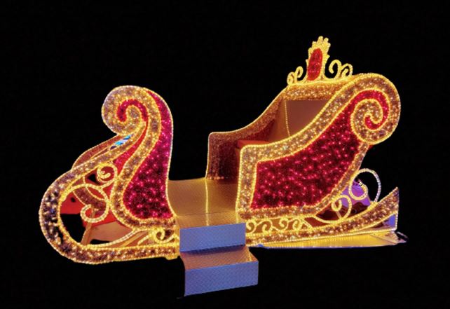 Santa Luxe Garland Sleigh