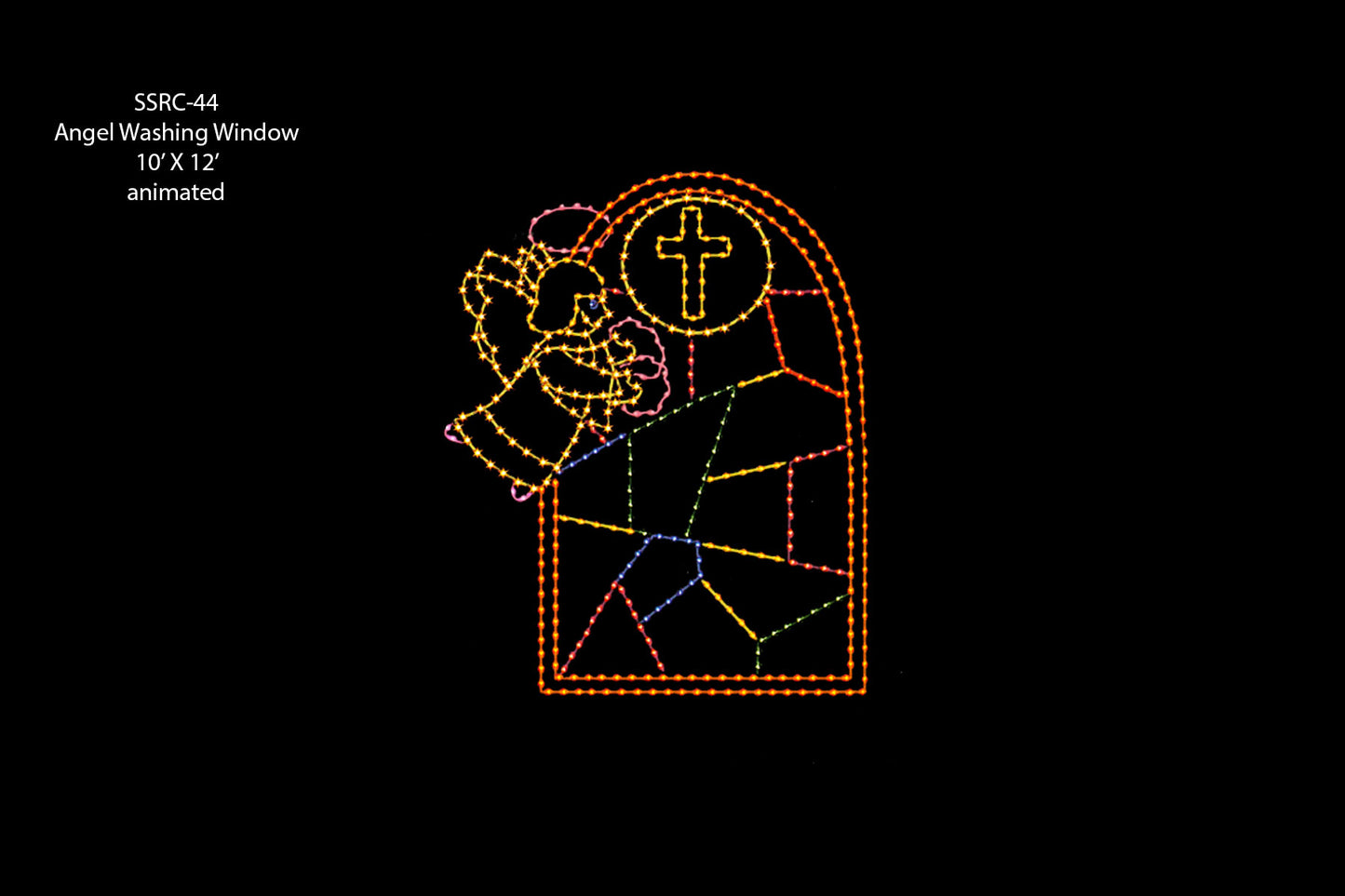 Angel Washing Window