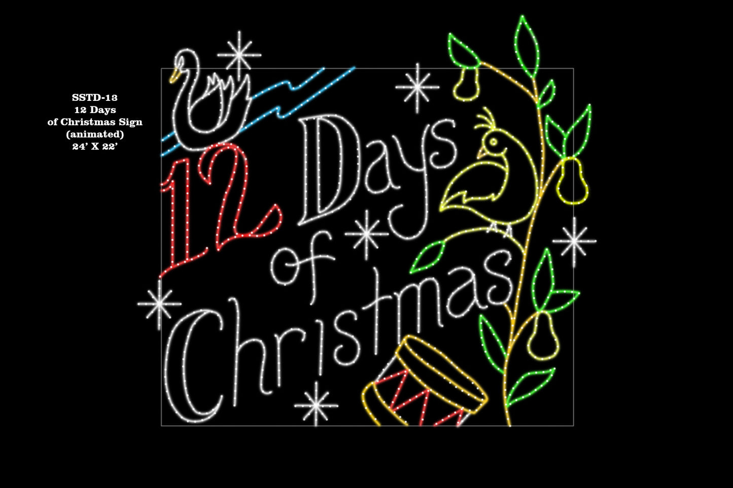 12 Days Of Christmas Sign