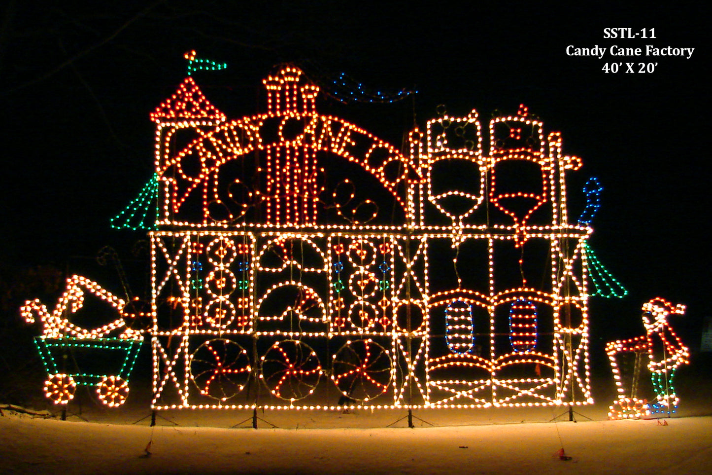 Candy Cane Factory Animated