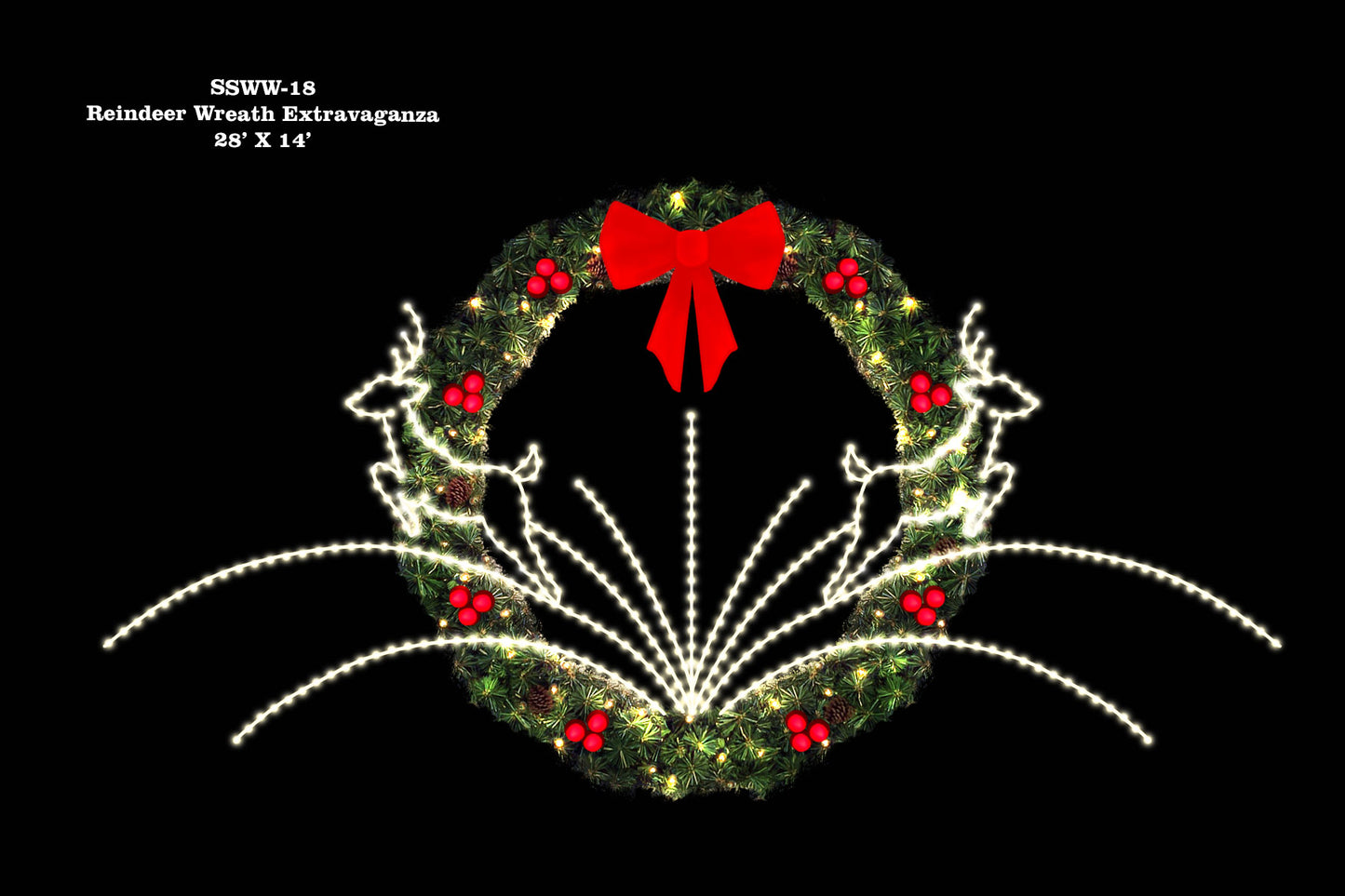 Reindeer With Wreath