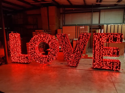 LOVE Garland Topiary Letter Sign