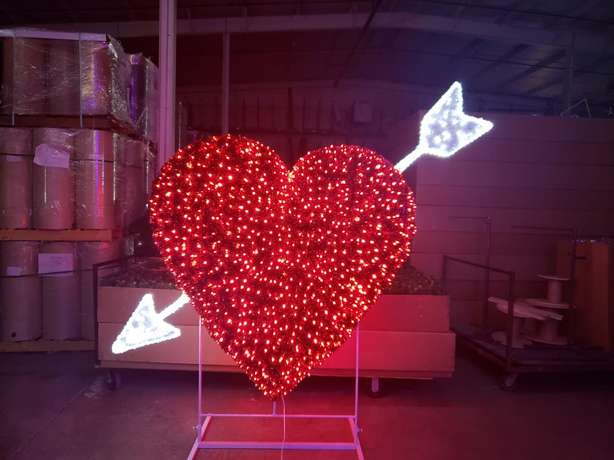 3D Heart with Arrow