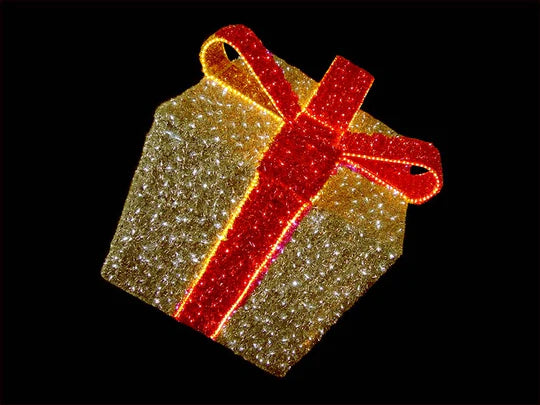 Large 6ft LED Gift Package with Bow