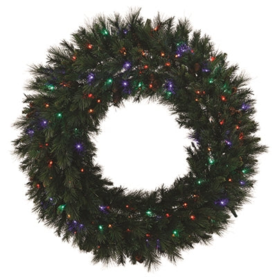 LED Mixed Noble Wreath 36" - Multi