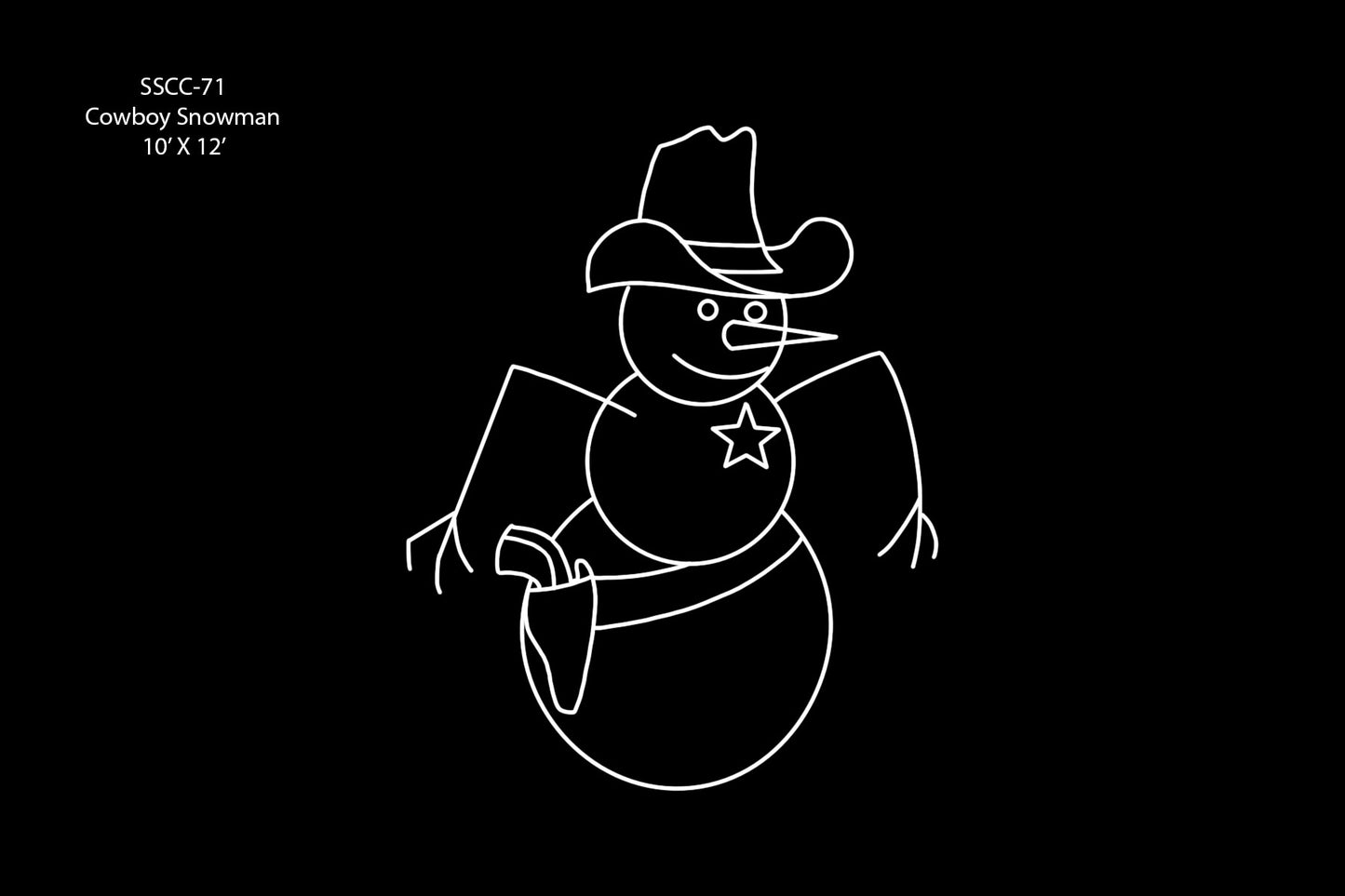 Cowboy Snowman