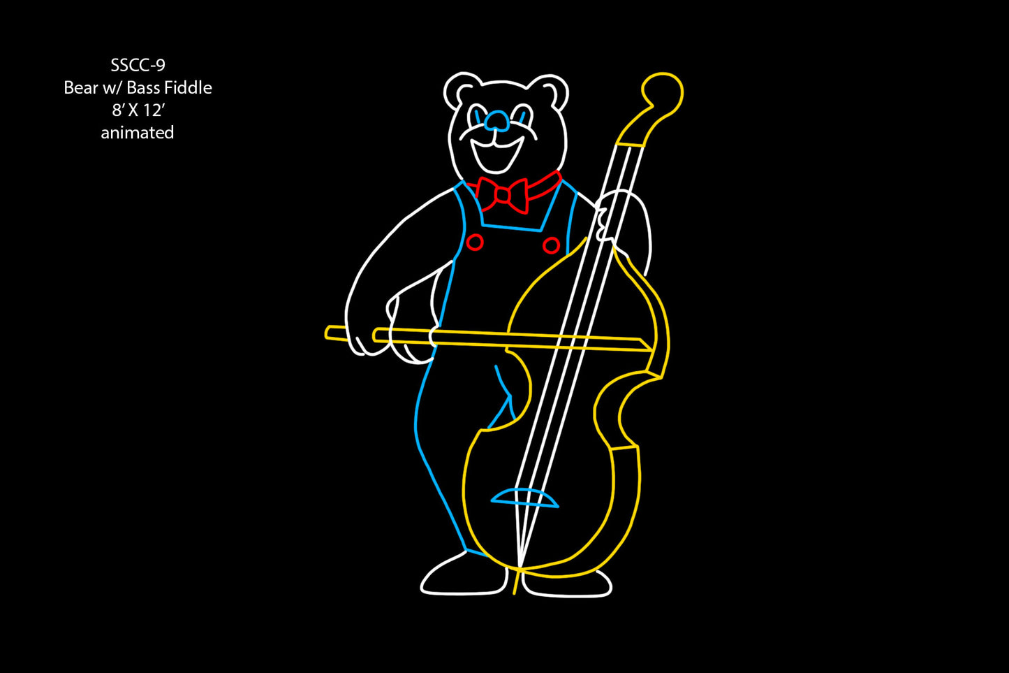 Bear With Bass Fiddle