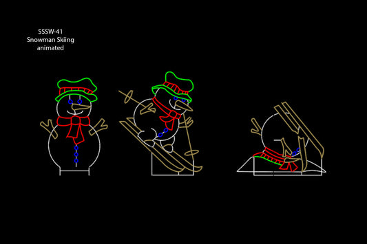 Snowman Skiing